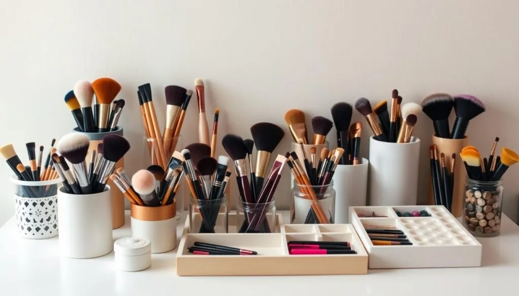 DIY makeup brush holders vanity organization ideas DIY makeup brush holders vanity organization ideas